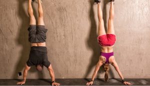 Wall Handstand Hold