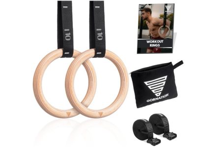 GORNATION Wooden Gym Rings
